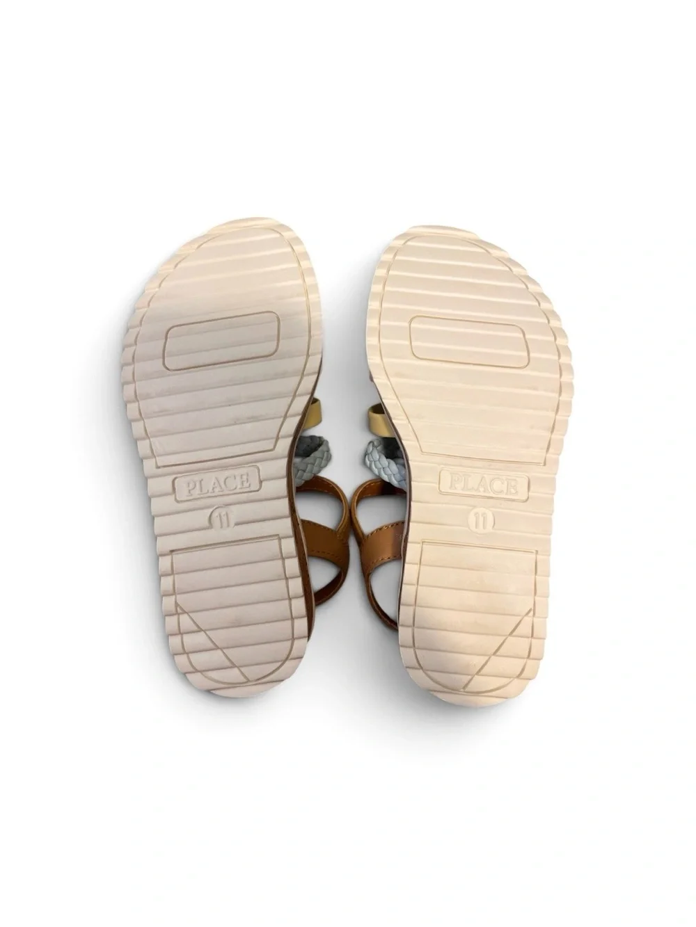 Brand New Sandals with Pastel Blue Yellow Pink Lavender Straps